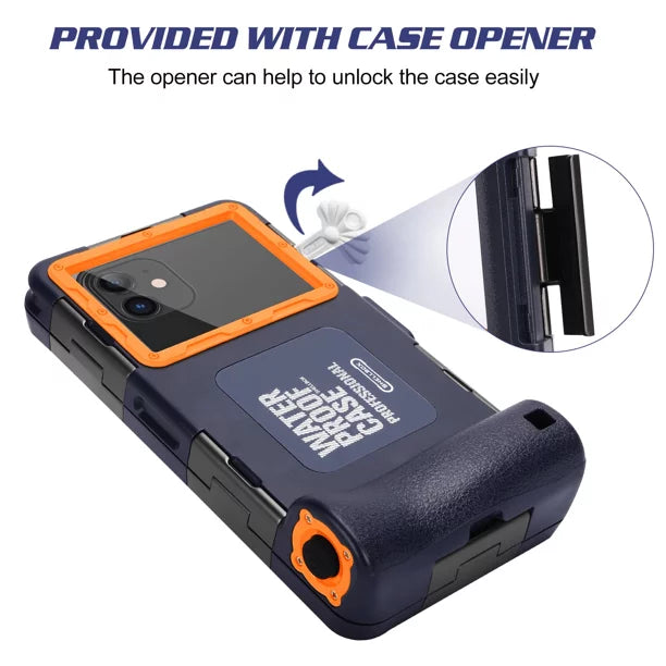 UrbanX Professional [15m/50ft] Swimming Diving Surfing Snorkeling Photo Video Waterproof Protective Case Underwater Housing for nova 7 SE And all Phones Up to 6.9 Inch LCD with Lanyard