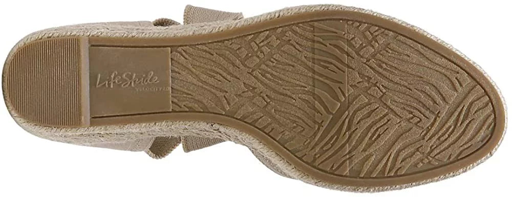 LifeStride Kascade For Her Sandals & Flip Flops Taupe Size 8 W
