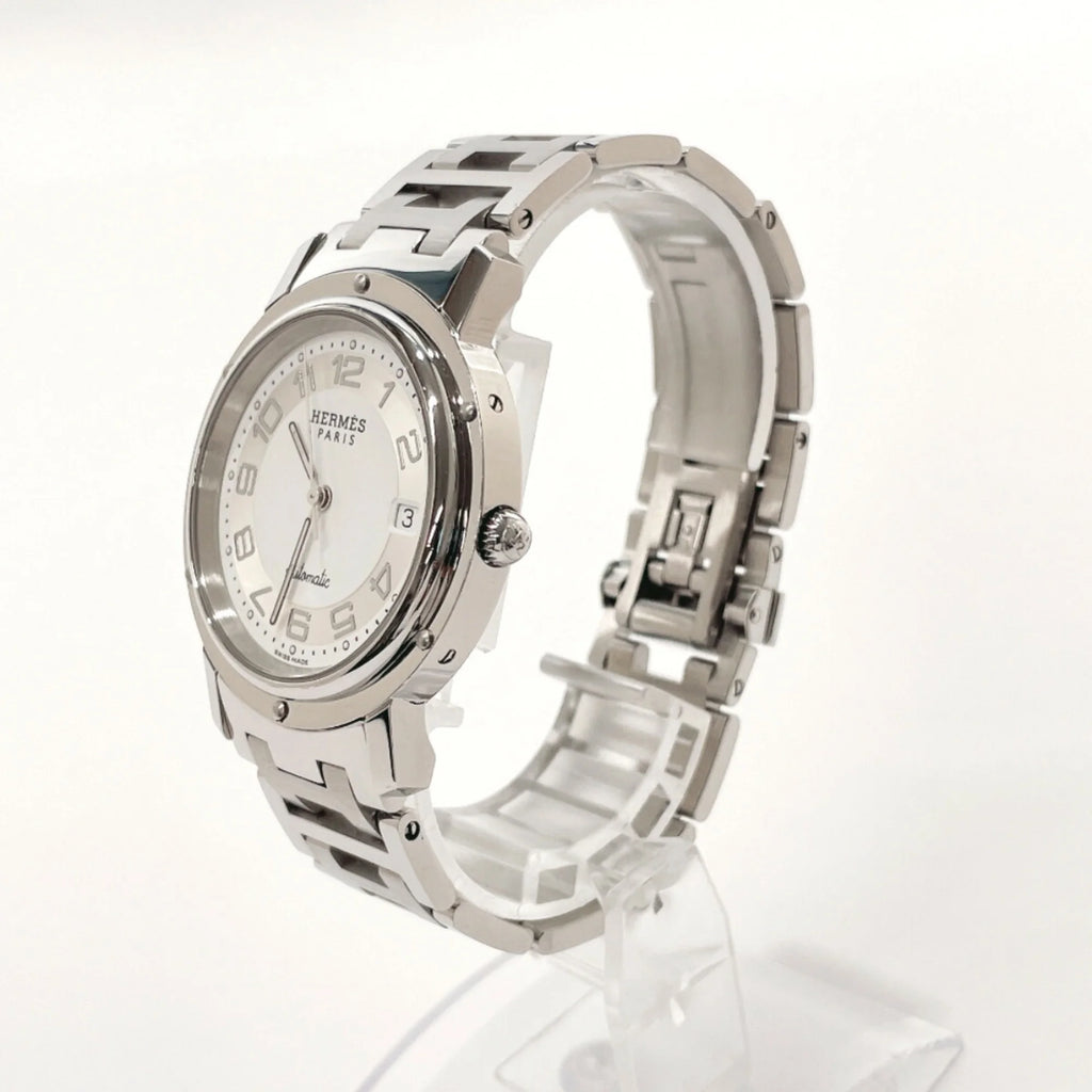 Secondhand Hermes Clipper Watch Rust-resistant Alloy HERMES CL1.810 Men's Silver (Good)