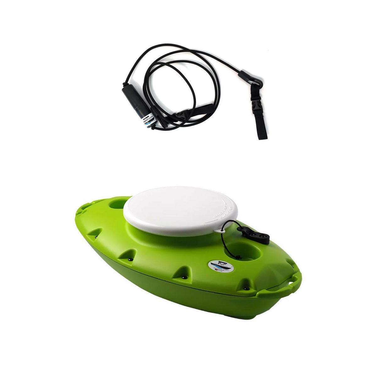 CreekKooler 15 Quart Floating Beverage Portable Pup Cooler w/ 8' Tow Rope