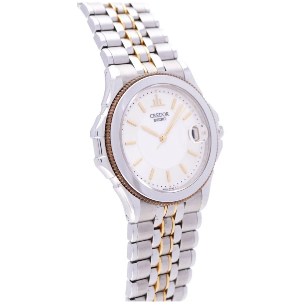 Secondhand Seiko Credor Pacific 8J82-6A20 quartz watch K18/SS silver/gold (Fair)