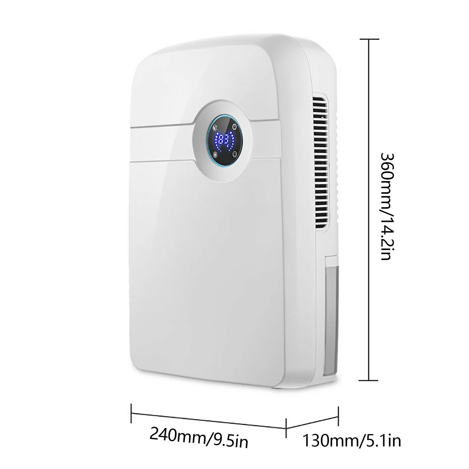 MIDUO Portable 2.5L Dehumidifier 42W Small Dehumidifier with Remote Control for Home