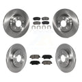 Transit Auto - Front Rear Disc Brake Rotors And Semi-Metallic Pads Kit For 2022 Hyundai Kona AWD With Electric Parking K8S-103756
