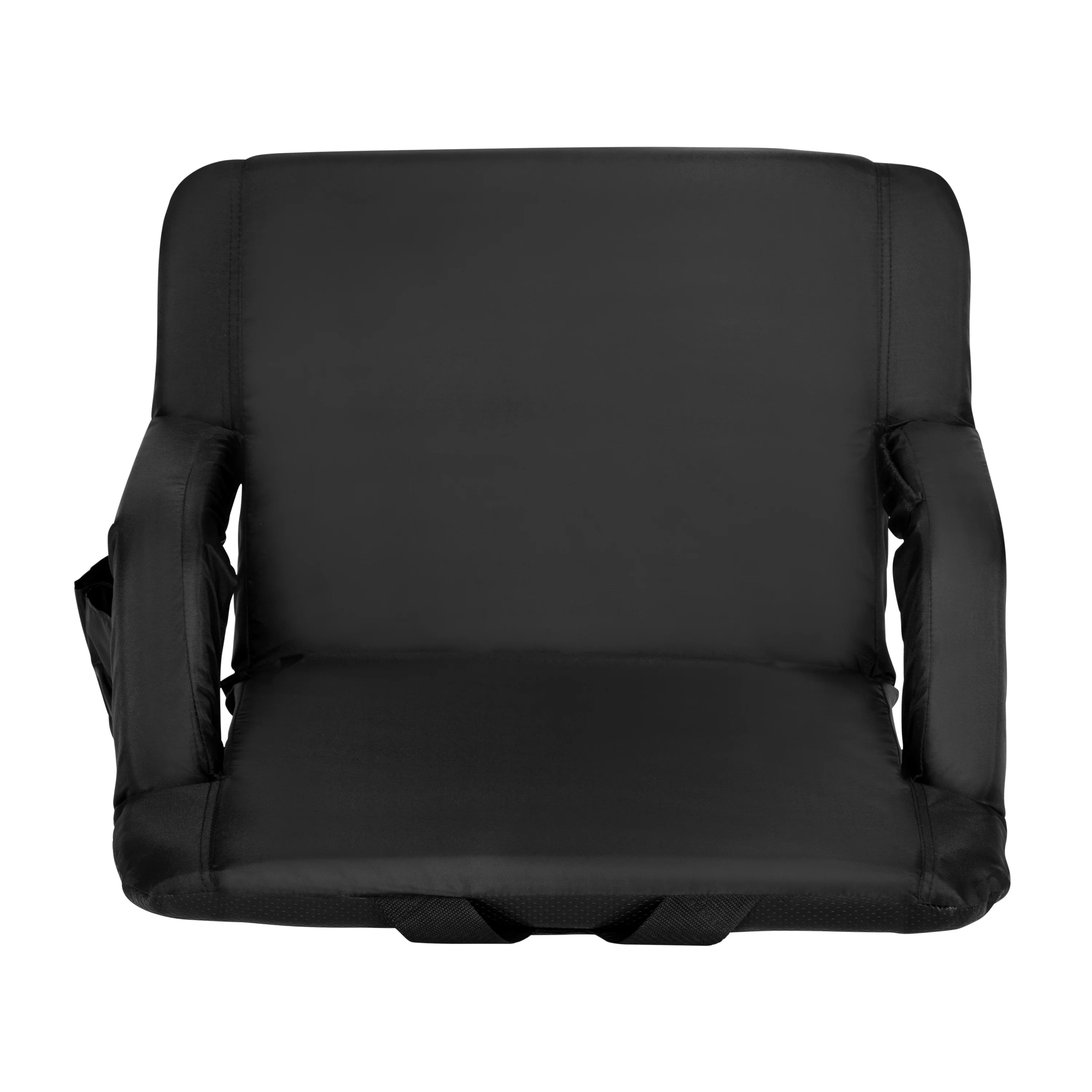 Flash Furniture Malta Fabric Extra Wide Stadium Chair, Black