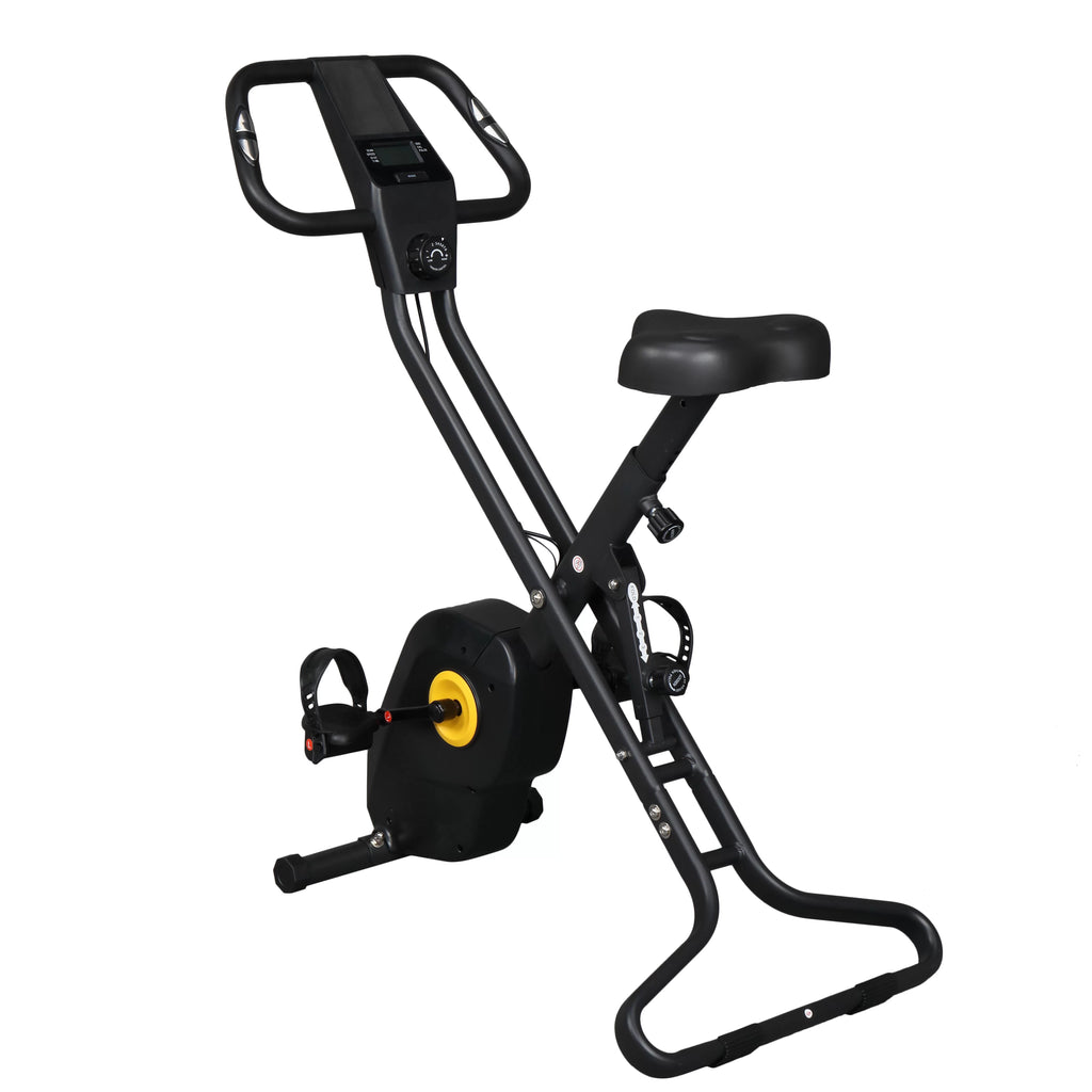 SalonMore Folding Upright Bike, for Indoor Home Cycling Trainer