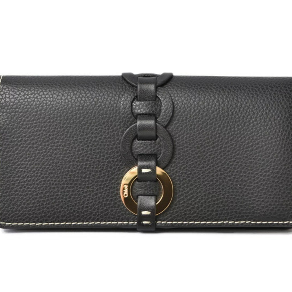 Secondhand Chloé Chloe Wallet Long Darryl Daryl Black CHC21SP115E04 (Like New)