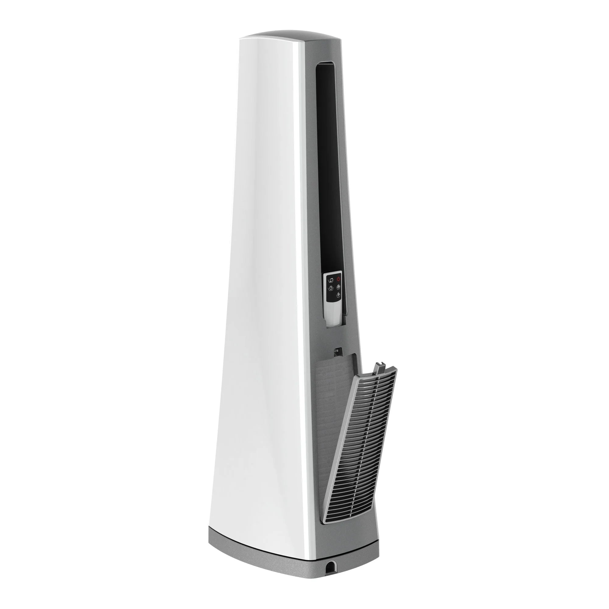 Lasko 36" 4-Speed Oscillating Bladeless Tower Fan with Timer and Remote, Gray, AC615, New