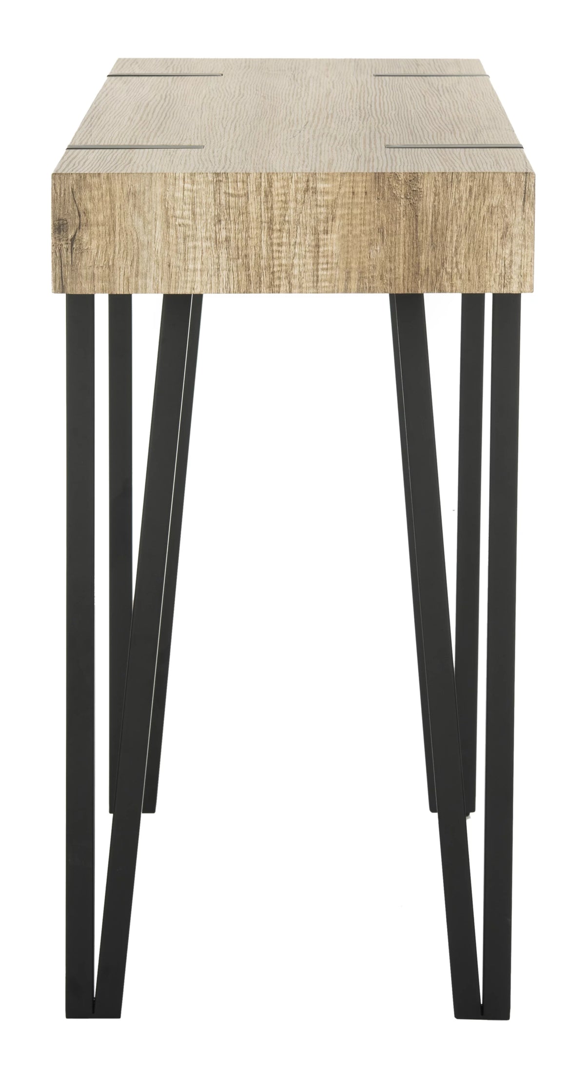 SAFAVIEH Alyssa Rectangular Mid-Century Wood Top Console Table, Brown