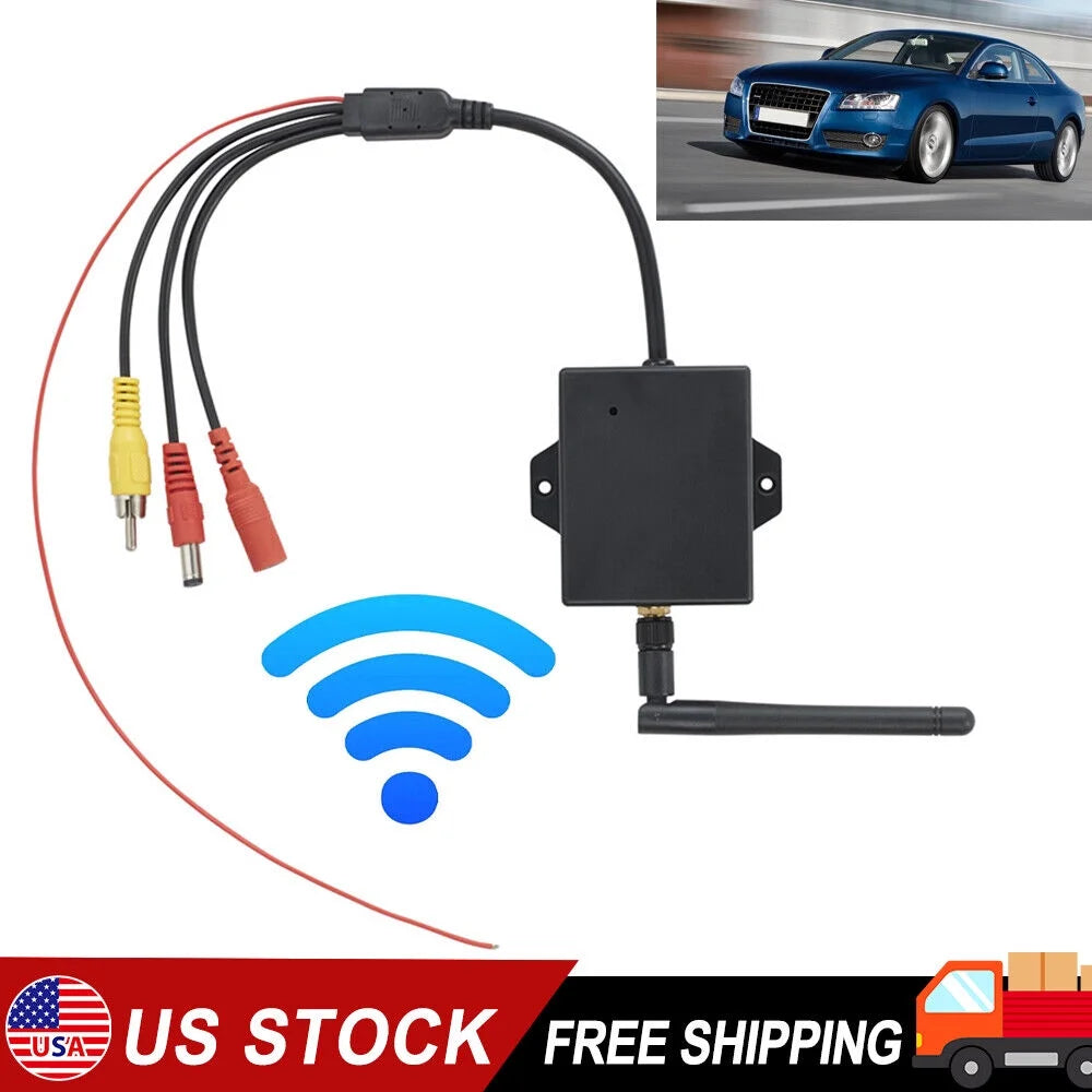 Easy Wireless Car Reversing Camera AV to Wifi Transmitter Module - Stable Signal, 50m Range - Ideal for Rear View Camera