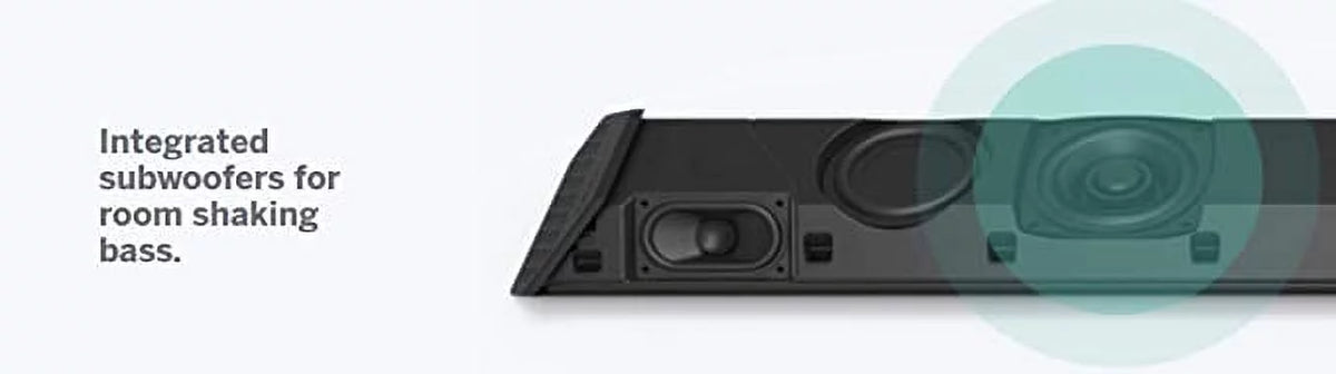 Open Box VIZIO 36” 2.1 Channel Soundbar Dual Subwoofers SB362AN-F6 - BLACK