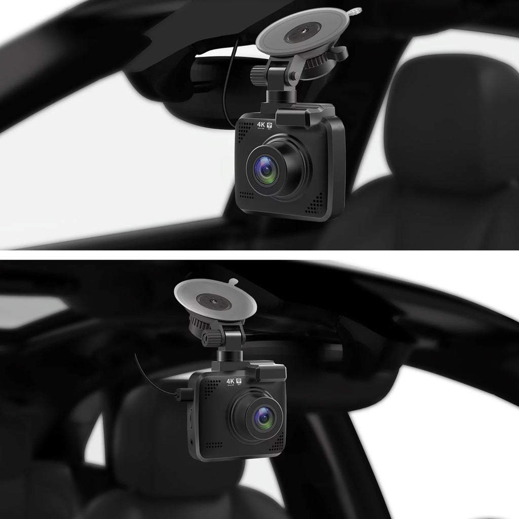 4K Dash Cam for Cars, Dash Cam Front and Rear with Night Vision, 2160P FHD Car Camera, 170° Wide Angle Driving Recorder with G-Sensor, Parking Monitor, Loop Recording, WDR, Built-in WiFi & GPS