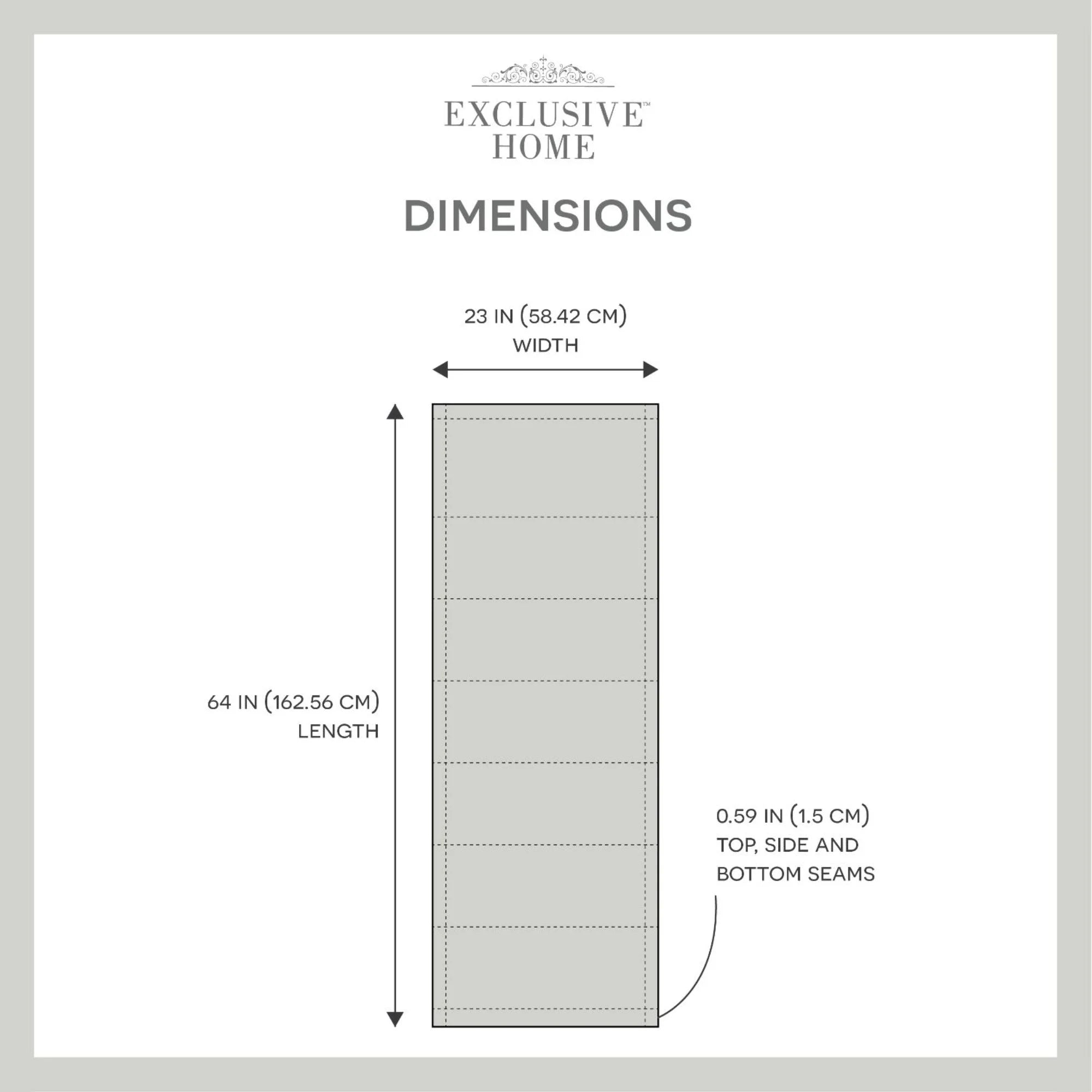 Exclusive Home Ricardo Total Blackout Roman Shade, 23"x64", Grey