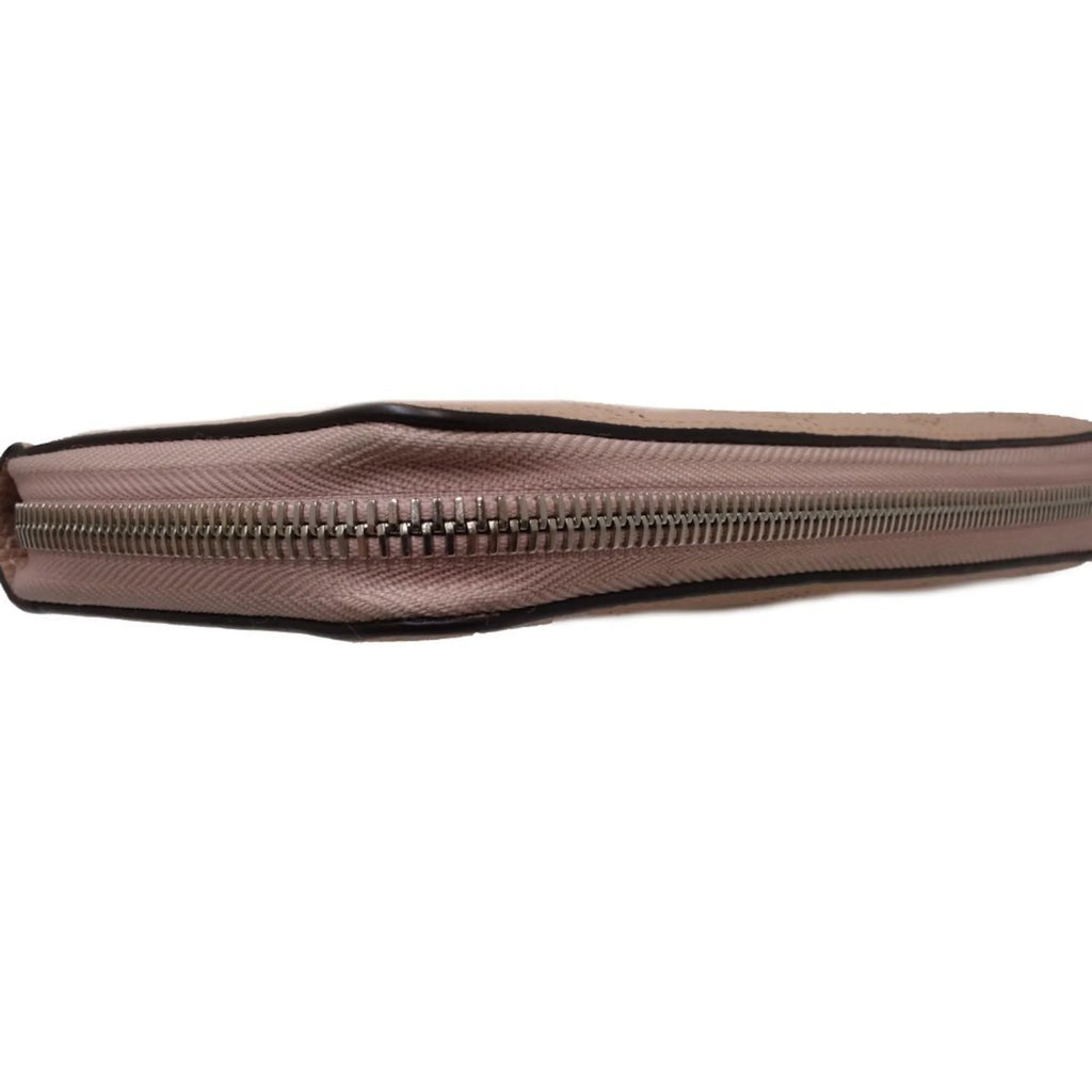 Used LOUIS VUITTON Zippy Wallet M61868 Long Monogram Mahina Magnolia (Pink) 083014 (Good)