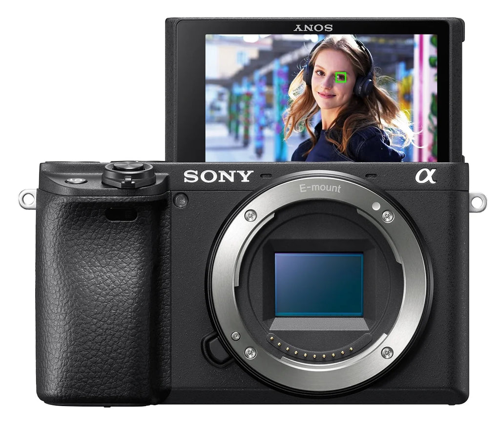 Sony a6400 ILCE-6400 - Digital camera - mirrorless - 24.2 MP - APS-C - 4K / 30 fps - body only - Wi-Fi, NFC, Bluetooth - black