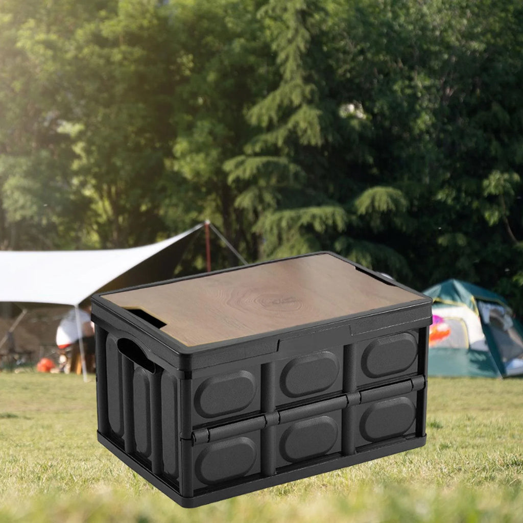 Car Trunk Organizer Folding Storage Box Collapsible Storage Bin Camping Containers for Wardrobe, Toys Dolls, Closet, Nursery 42cmx29cmx24cm