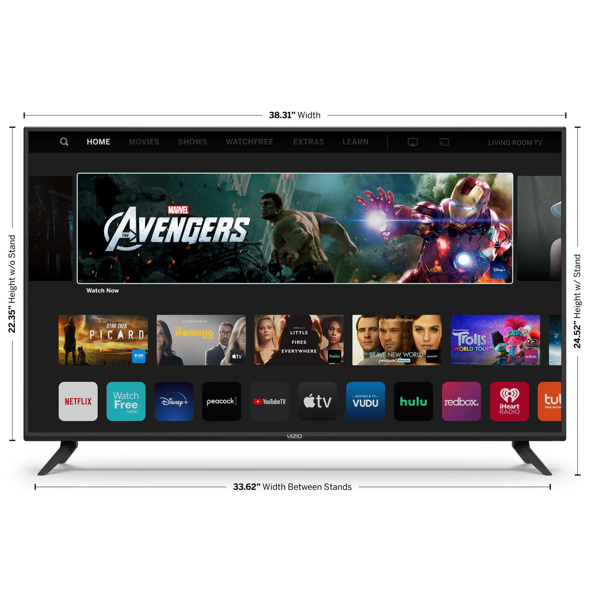 VIZIO 43" Class 4k UHD (2160p) LED Smartcast Smart TV HDR V-Series V435-H11