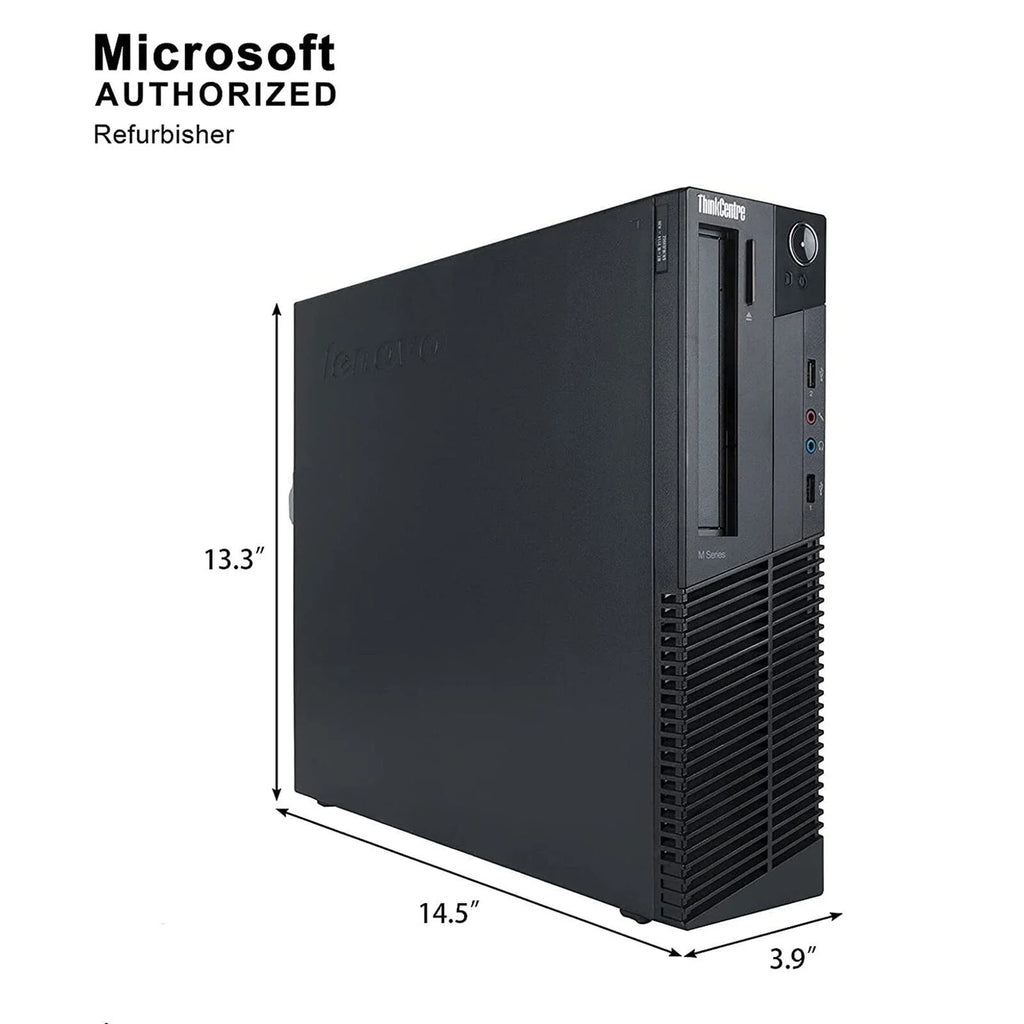Lenovo M92P Desktop Computer PC - Intel Quad-Core i5, 500GB HDD, 16GB DDR3 RAM, Windows 11 Pro, DVD, WIFI, RGB Keyboard and Mouse (Used - Like New)