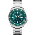 Seiko 5 Sports SRPD61 Green Dial Rust-resistant Alloy Day Date Automatic Men's Watch