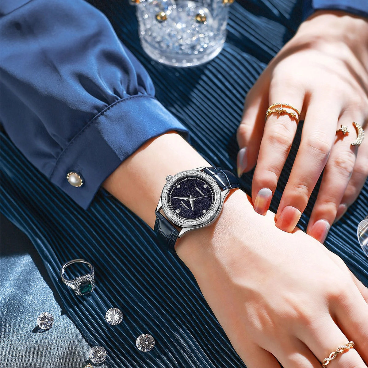 Starry Light Luxury Waterproof Quartz Ladies wristwatch