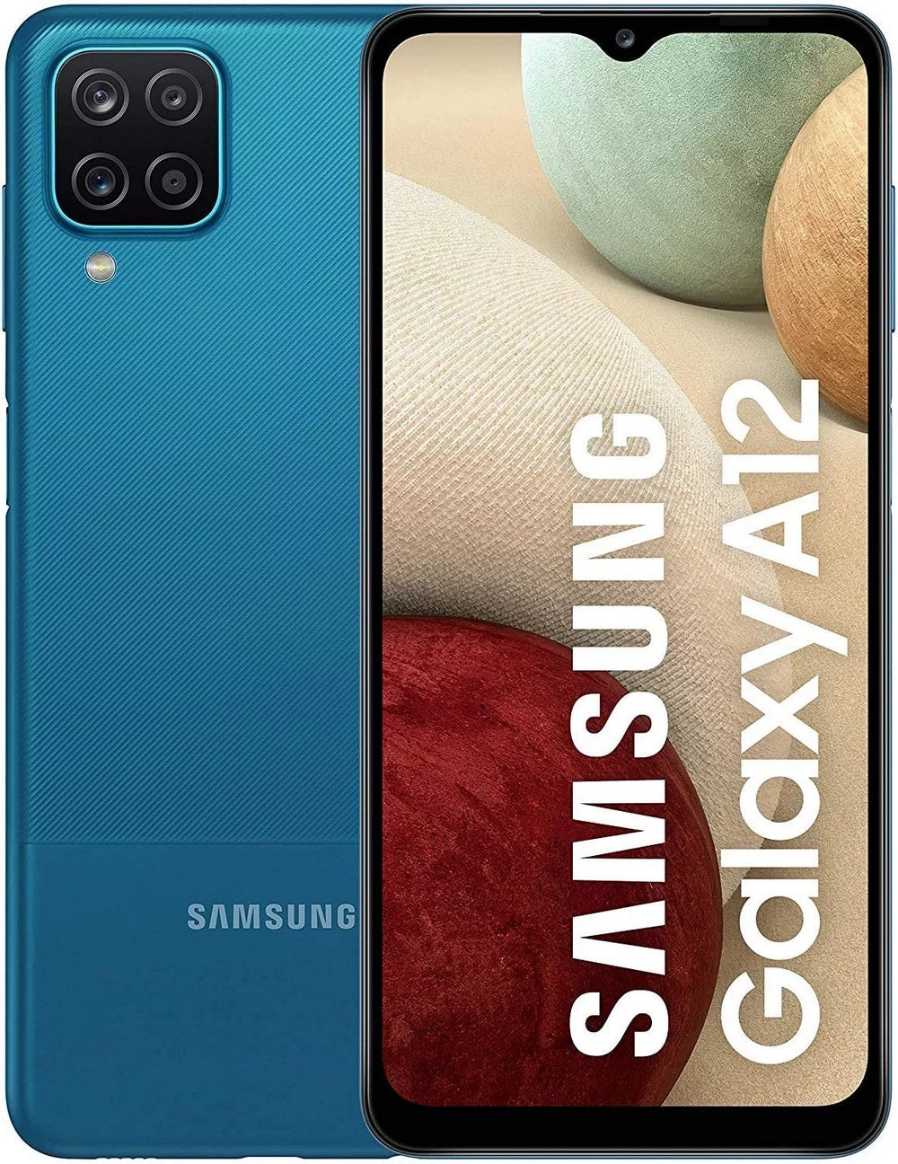 USED: Samsung Galaxy A12, AT&T Only | 32GB, Blue, 6.5 in