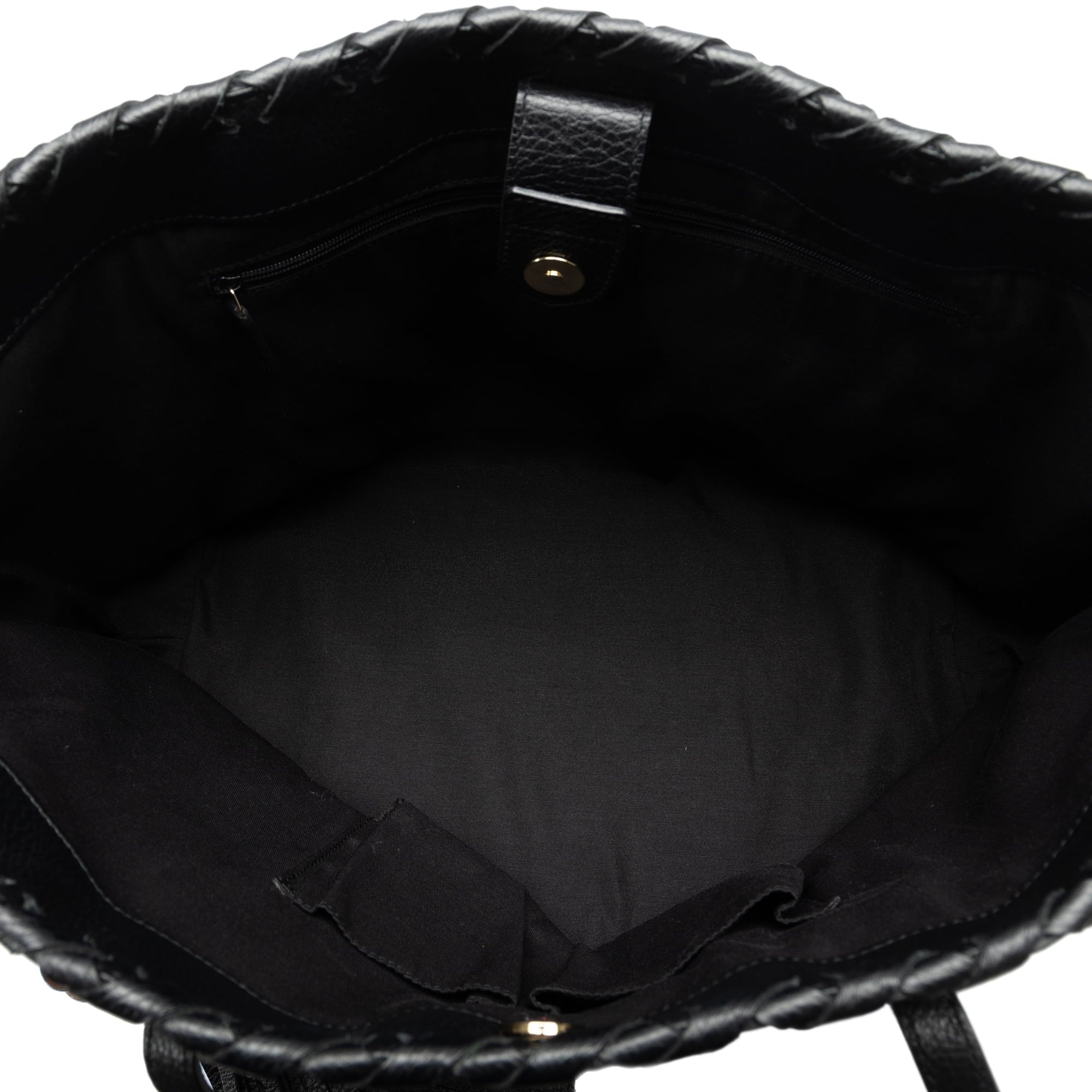 Secondhand Authenticated Gucci Bamboo Tassel Tote Calf Leather Black Tote Bag Unisex (Good)