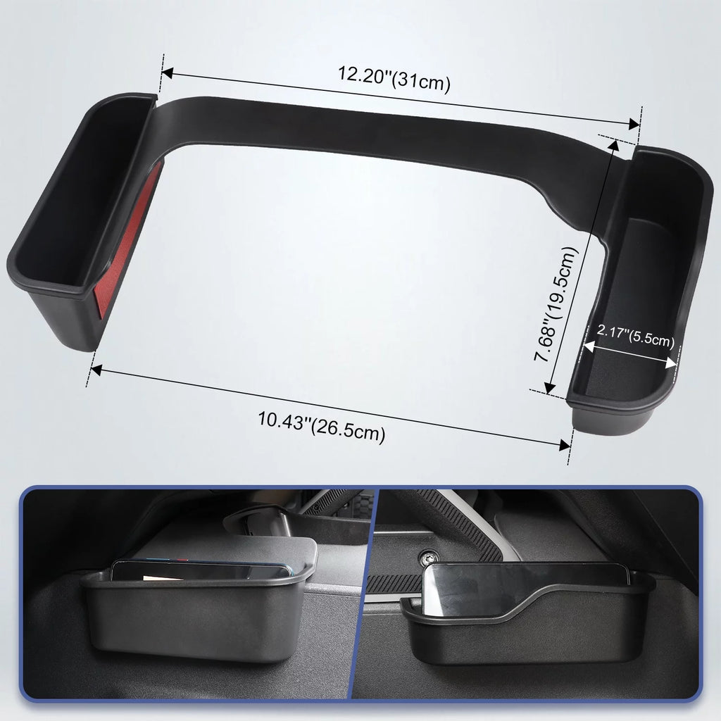 MFC Gear Shifter Storage Box Side Pocket Compatible with for 2021 2022 Ford Bronco Accessories 2/4D