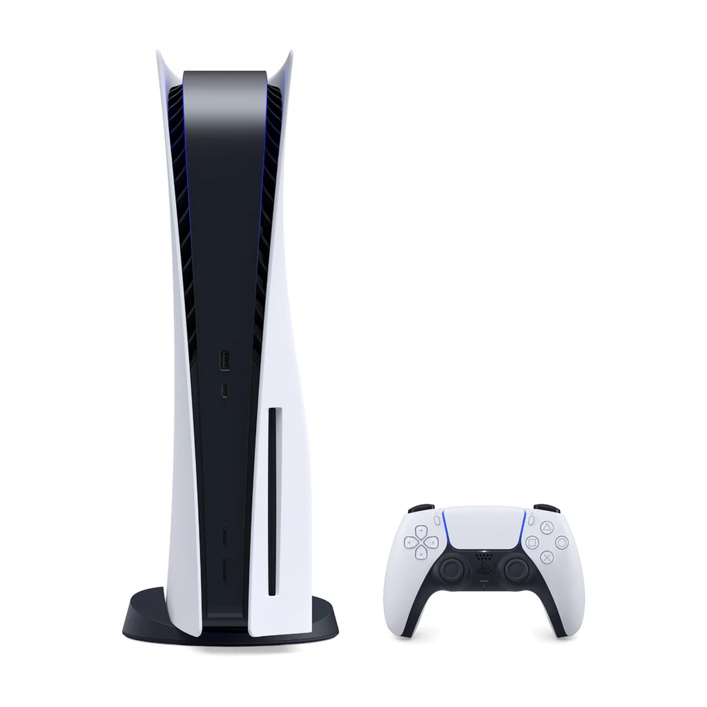 Sony PlayStation 5 Upgraded 1.8TB PCIe Gen 4 NVNe SSD Gaming Console Disc Drive Version, Controller - Original White - PS5 Disc Version JP Region Free