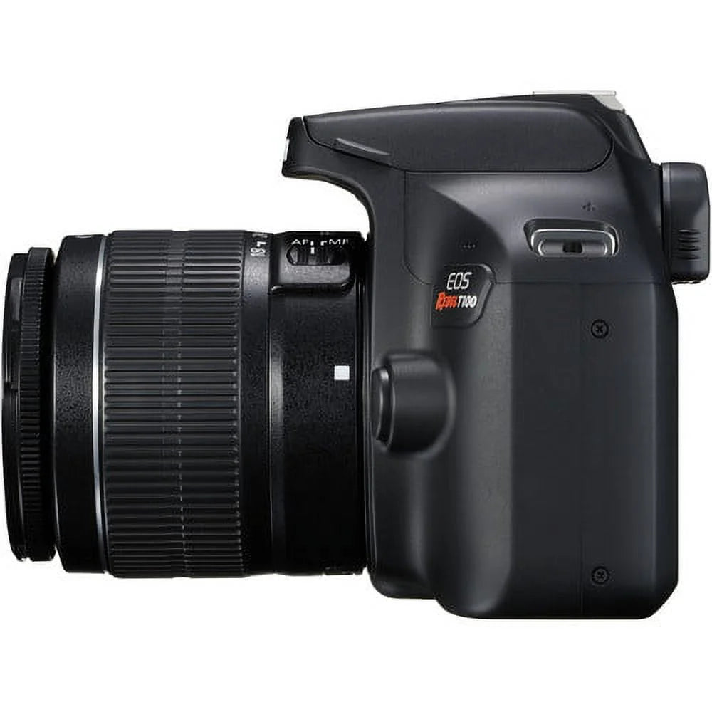 Canon EOS Rebel T100/4000D DSLR Camera w/Canon EF-S 18-55mm F/3.5-5.6 Zoom Lens+420-800mm HD Telephoto Zoom lens+case+128Memory Cards (24PC)