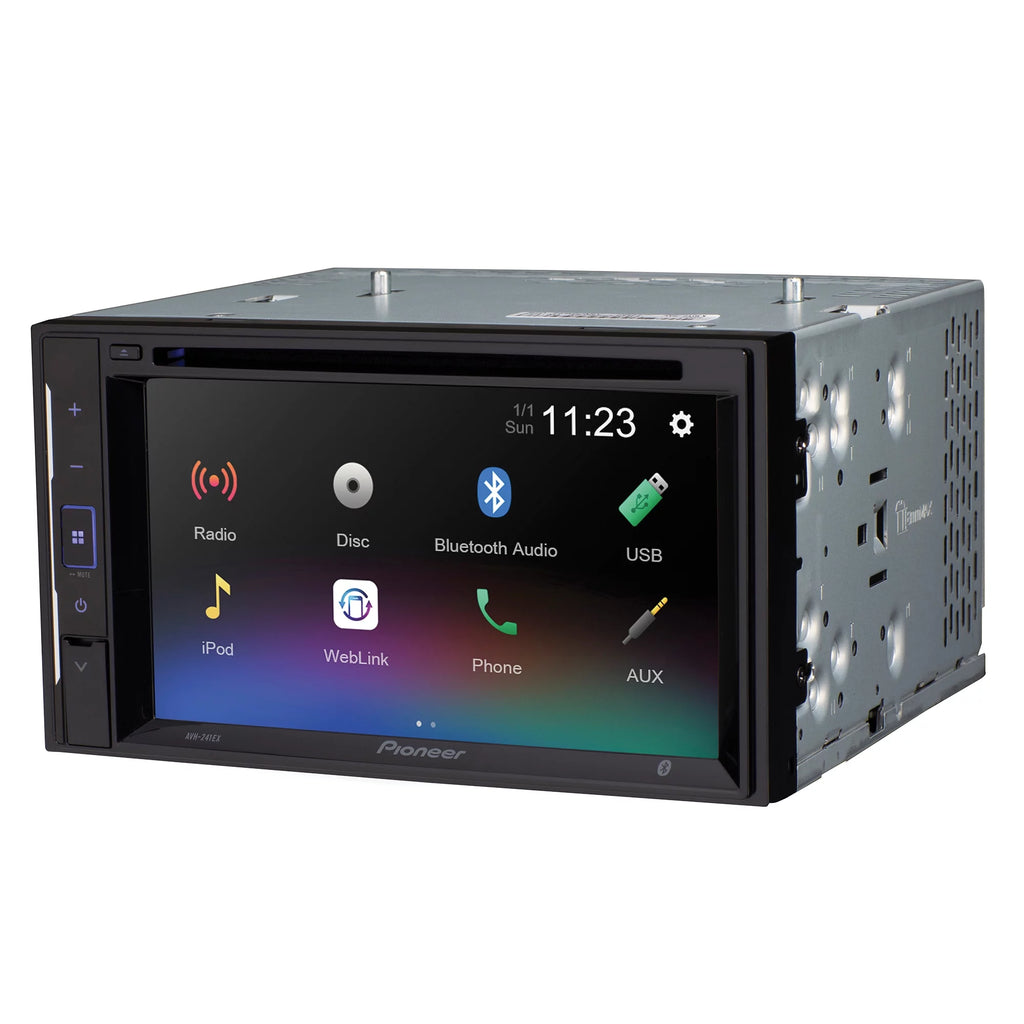 Pioneer 6.2  inch Resistive Touchscreen Back Up Camera Ready - DVD Receiver - Black