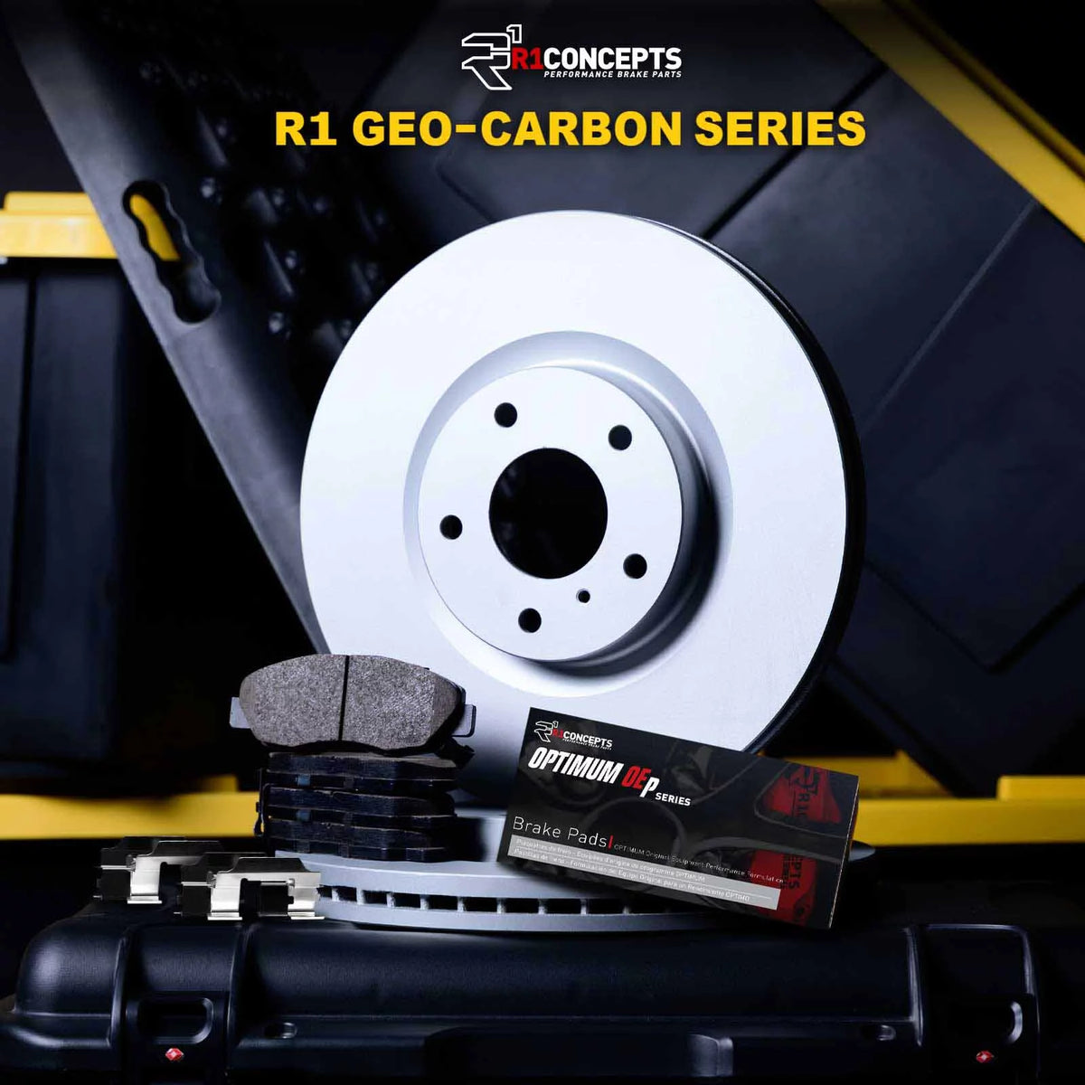 R1 Concepts Wduh1 59201 R1 Concepts Carbon Series Brake Rotors With 5000 Oep Fits select: 2017-2020 HONDA CIVIC SI