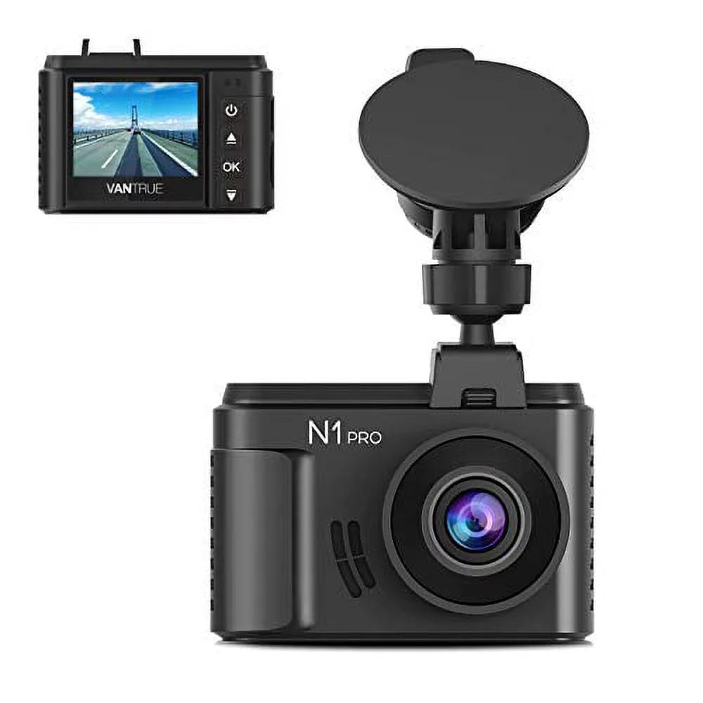 (Vantrue 128GB included)Vantrue N1 Pro Mini Dash Cam Full HD 1920x1080P Car Dash Camera 1.5 inch 160  DashCam with Sony Night Vision Sensor, 24 Hours Parking Mode, Motion Sensor, Collision Detection