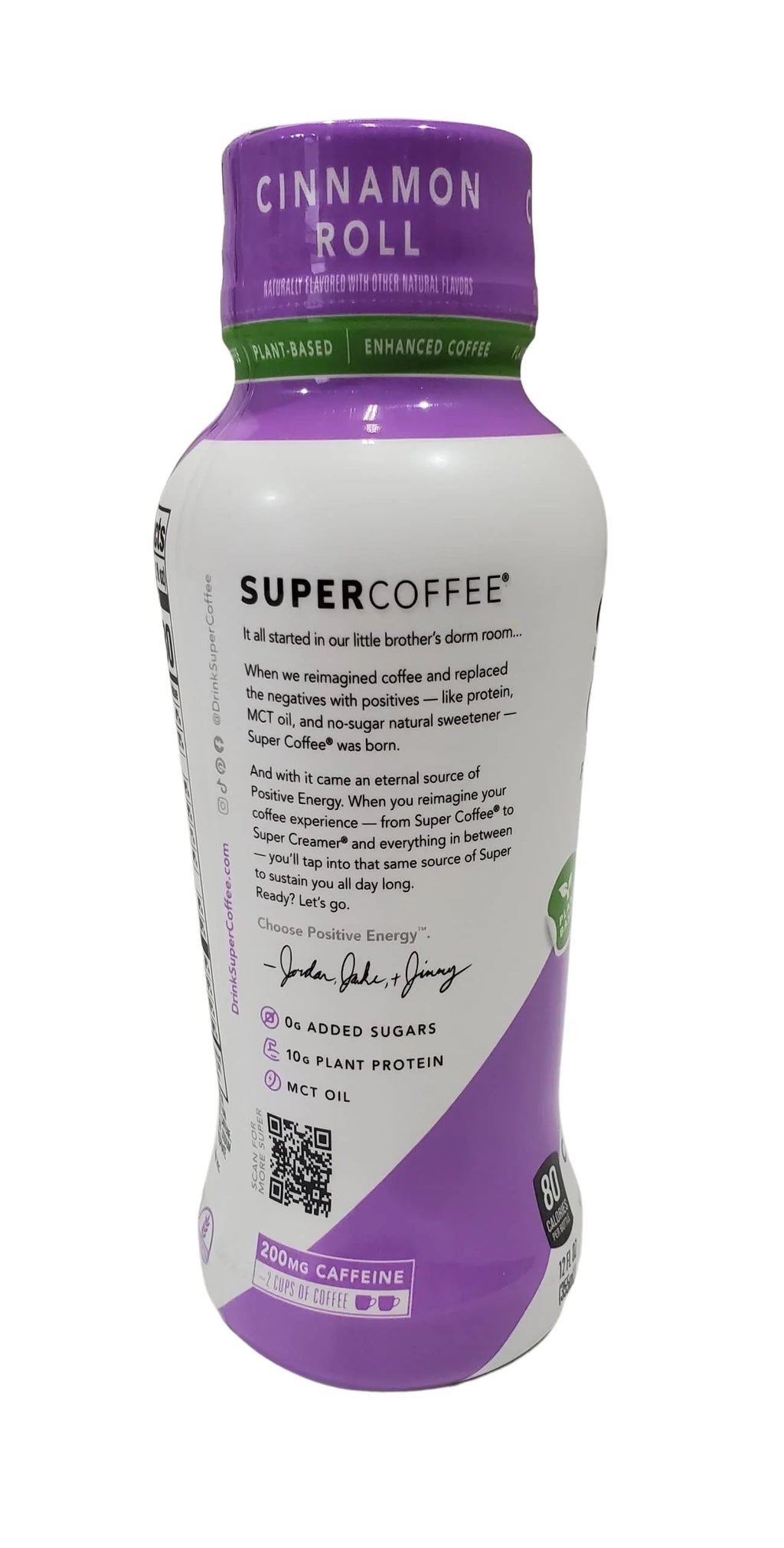 Ready to Drink Super Coffee 12 Ounce Bottles 12 pack Choose your Flavor (Cinnamon Roll)