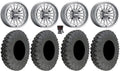 MetalFX Delta Contrast Cut 15" Wheels Gm 33" Race Tires Can-Am Maverick X3 / Honda Pioneer 1000 / Talon