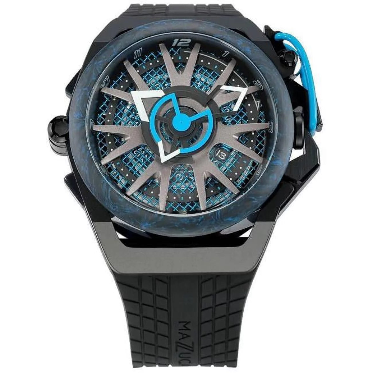 Mazzucato  Rim Monza Reversible Chronograph Twin Dial Automatic Men Watch for Adult - White