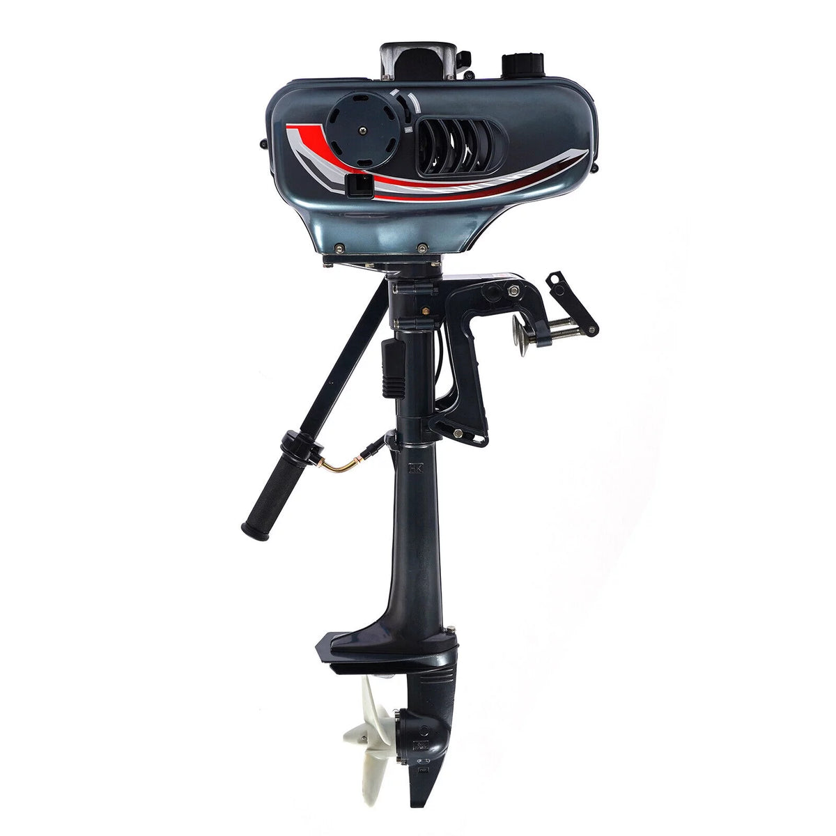 2-Stroke 3.5HP Outboard Motor Fishing Boat Petrol Engine CDI System 10 Km / H