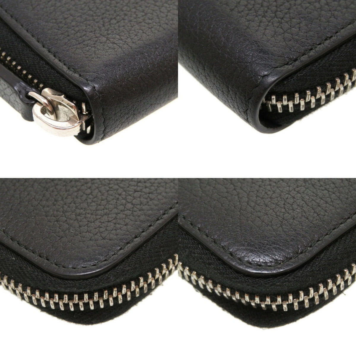 Previously Owned Dior Homme Leather Black Men's Round Coin Case (Good)