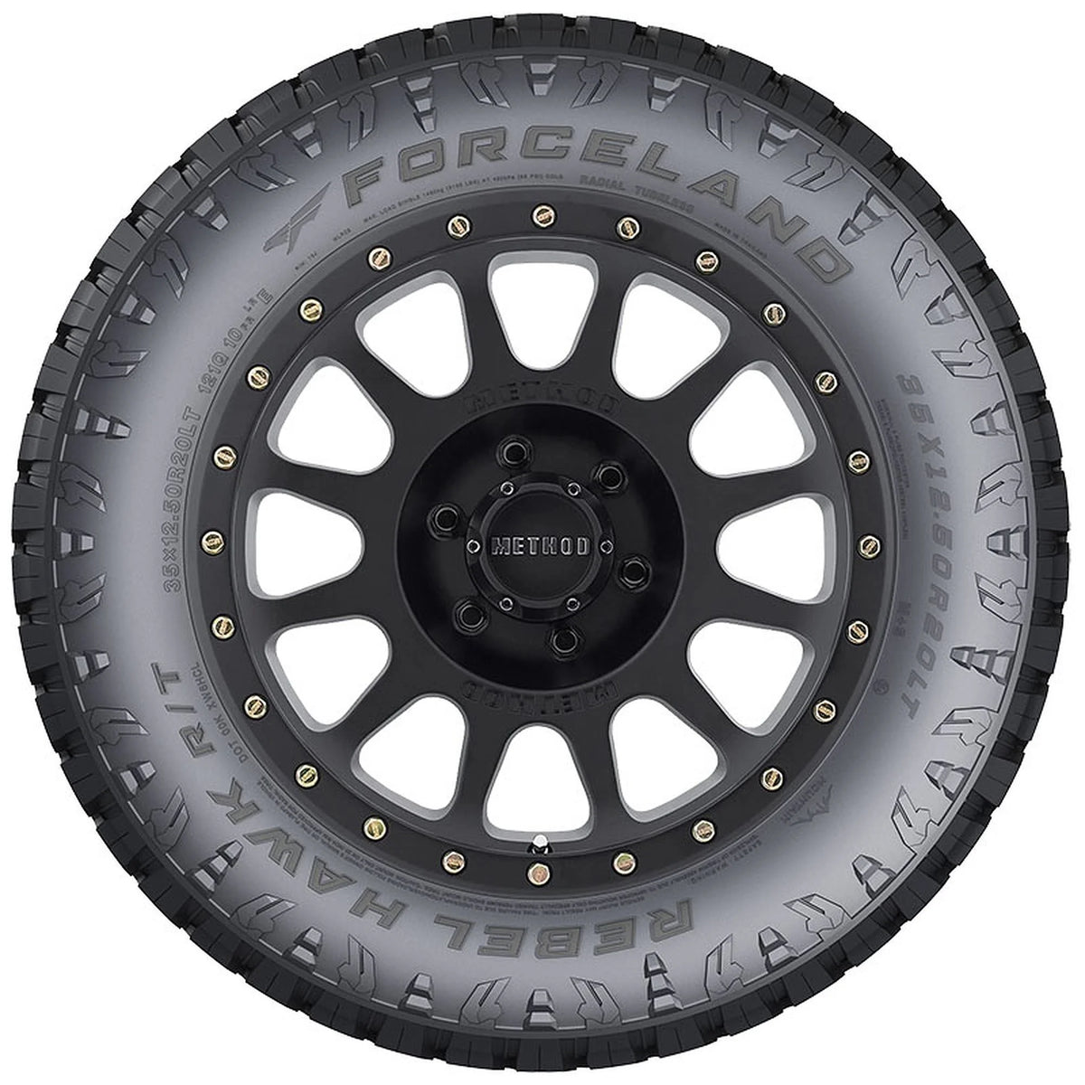 Forceland Rebel Hawk R/T Rugged Terrain LT37X12.50R20 126Q E Light Truck Tire