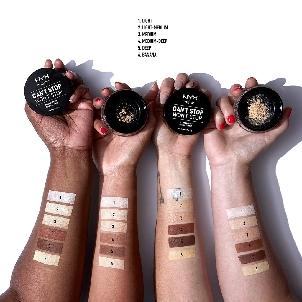 NYX Can't Stop Won't Stop Setting Powder - 02 Light-Med