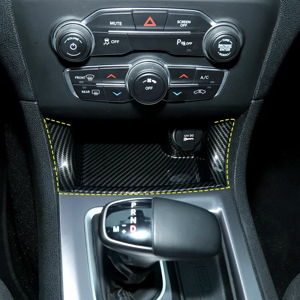 Teledu 4pc Center Consoles Gear Shift Storage Panel Trim Cover