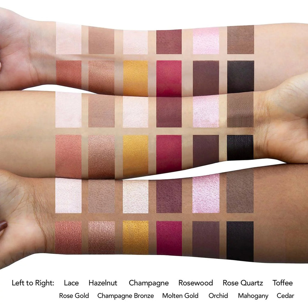 Jouer Rose Gold Matte & Shimmer Eyeshadow Palette