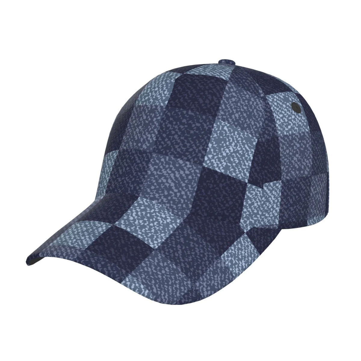 Haiem Blue Gingham Buffalo Check Baseball Cap Dad Hat Cotton Soft Adjustable Fashion Hats for Men Women Unisex Style Headwear