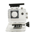 Capture Every Adventure with Our Waterproof WiFi Action Camera - 1080P Video, Clear Sound Recording, and Durable Silver Case