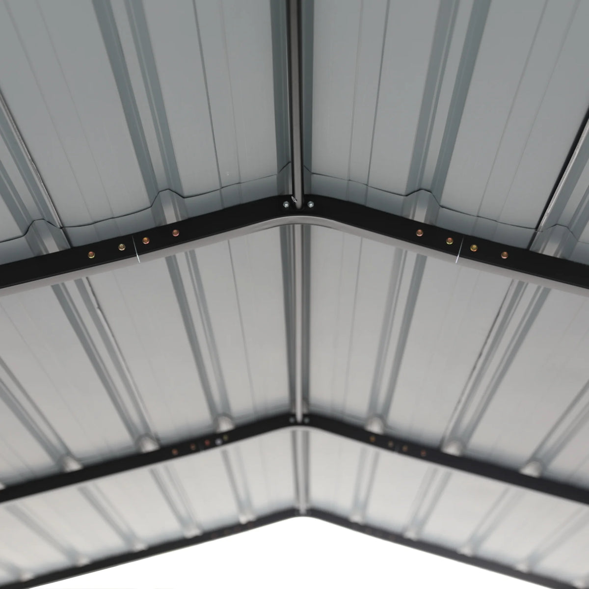 Summit Living 12 x 20 ft Metal Carport with Galvanized Metal Roof, Heavy-Duty Garage Car Storage Shelter, Gray