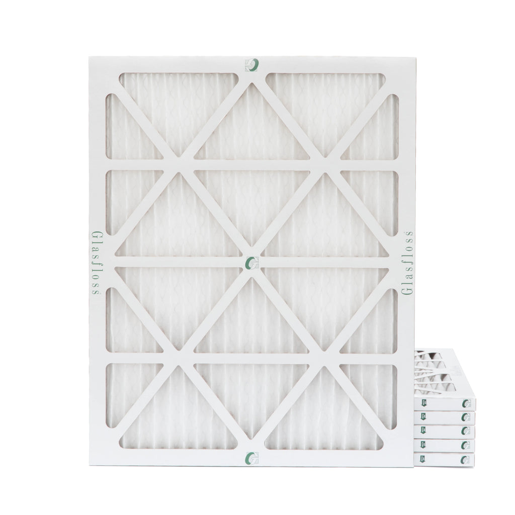 16x20x1 MERV 13 Pleated AC Furnace Air Filters by Glasfloss Industries. 6 Pack