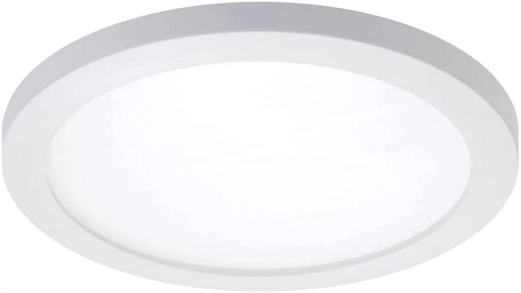 HALO SMD6R69SWH Surface Mount LED Recessed Light Round Selectable 2700K, 3000K, 3500K, 4000K, 5000K CCT 600 Lumens 6 Inch White