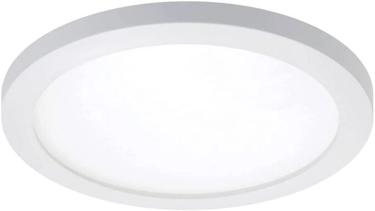 HALO SMD6R69SWH Surface Mount LED Recessed Light Round Selectable 2700K, 3000K, 3500K, 4000K, 5000K CCT 600 Lumens 6 Inch White