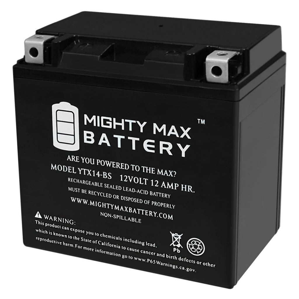 YTX14-BS Replacement Battery for HONDA TRX 300 Rubicon Foreman Rancher