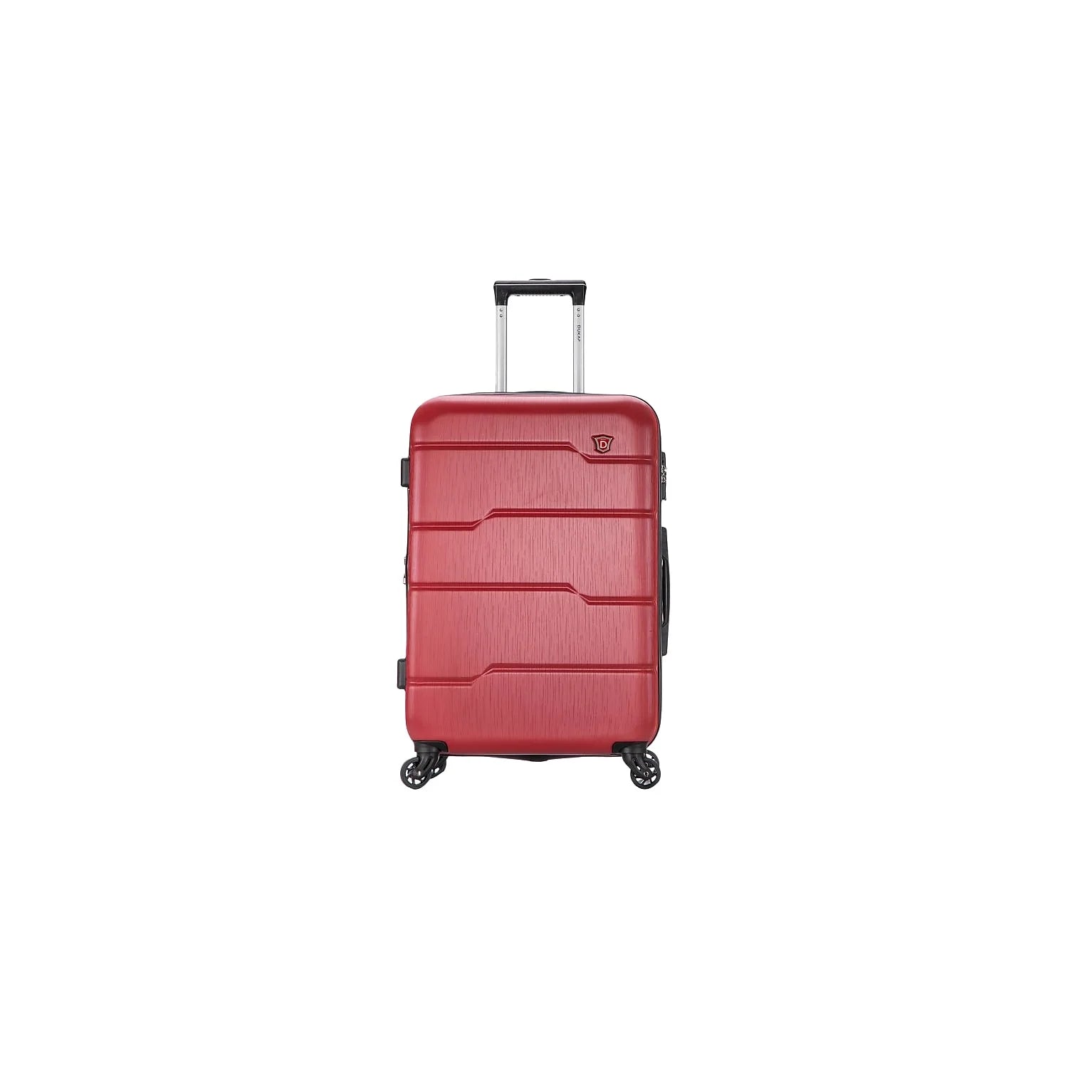 DUKAP RODEZ PC/ABS Plastic 4-Wheel Spinner Luggage Red (DKROD00M-RED)