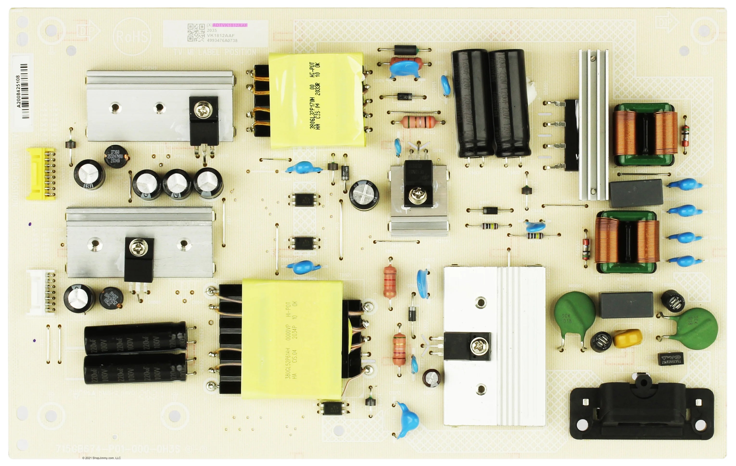 Vizio ADTVK1812AAF Power Supply Board V505-H1