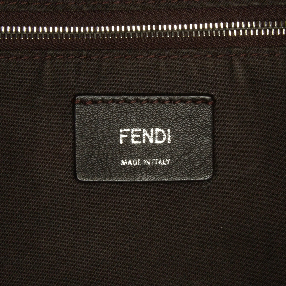 Used Authenticated Fendi Zucca Tote Bag Coated Canvas Fabric Brown Unisex (Good)